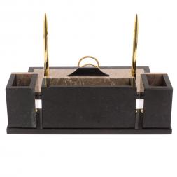 Письменный набор &amp;quot;Щит из бежевого мрамора