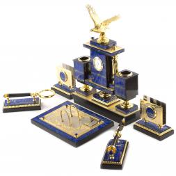 Настольный набор из лазурита "Орел"