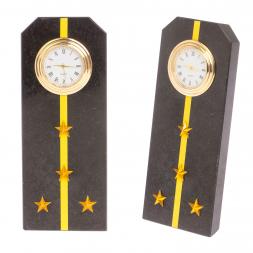 Часы &quot;Погон капитан ВМФ&quot; камень змеевик