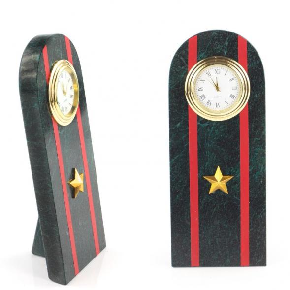 Часы &amp;quot;Погон майор МВД&amp;quot; нового образца змеевик 113986