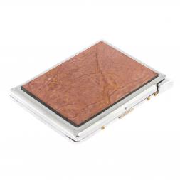 Портсигар на 10 сигарет с зажигалкой камень яшма