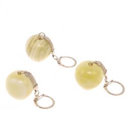 Брелок "Яблоко" из зеленого оникса