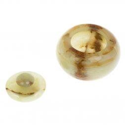 Шкатулка-яблоко из оникса 12х12х10,5 см (5)