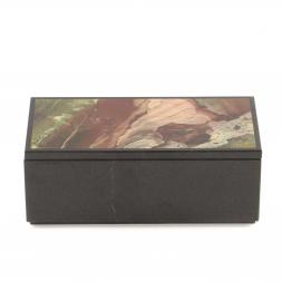 Шкатулка из натуральной яшмы 16х8х6 см