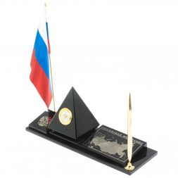 Мини-набор &amp;quot;Карта пирамида&amp;quot; из черного обсидиана