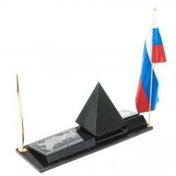 Мини-набор &amp;quot;Карта пирамида&amp;quot; из черного обсидиана