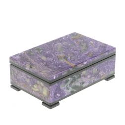 Шкатулка из чароита 11х7х4 см