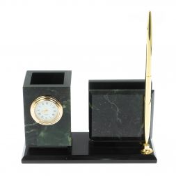 Письменный мини-набор из нефрита и долерита