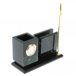 Письменный мини-набор из нефрита и долерита