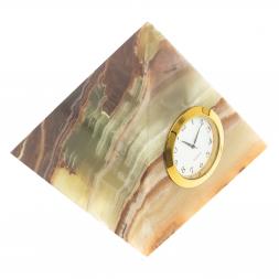 Декоративные часы из оникса «Пирамида» 10×10×11 см (4)