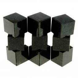 Камни для виски набор 9 кубиков черный змеевик