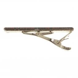 Зажим для галстука с камнем обсидиан