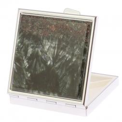 Таблетница на 4 отделения камень серафинит цвет серебро