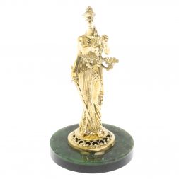 Статуэтка "Фемида" на нефрите 8х8х14,5 см