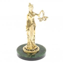 Статуэтка "Фемида" на нефрите 8х8х14,5 см