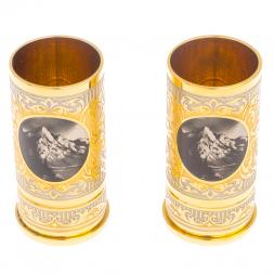 Набор из двух стопок "Рысь" 40 мл Златоуст
