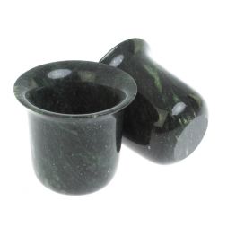 Кофейная пара из шабровского змеевика 7х7х6,5 см