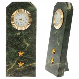 Часы "Погон прапорщик ВС" из натурального камня