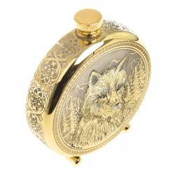 Фляжка с гравюрой "Волк" Златоуст