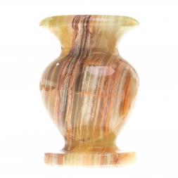 Церковный подсвечник круглый из камня оникс 5х7 см (2х3)