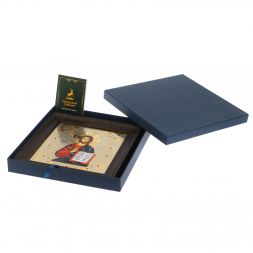 Икона гравюра "Спаситель" багет 22,5х23,5х2 см Златоуст