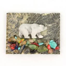 Магнит "Мишка идет малый" змеевик