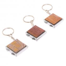 Складное зеркало брелок из яшмы квадратное