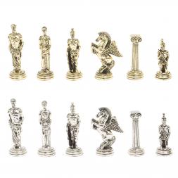 Шахматы подарочные "Восточные" доска 40х40 см мрамор змеевик