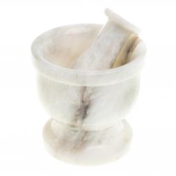 Ступка с пестиком из мрамора 9,5х9,5 см (4)