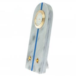 Часы-погон "Лейтенант МЮ" камень мрамор