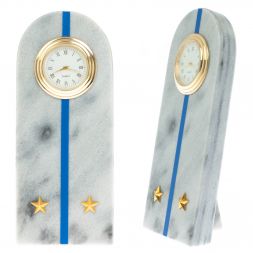 Часы-погон "Лейтенант МЮ" камень мрамор