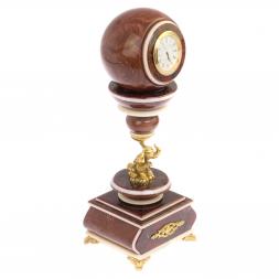 Часы антистресс "Шар на слоне" из лемезита 10,5 см