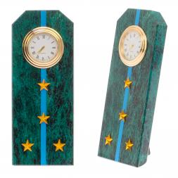 Часы "Погон капитан ВВС, ВКС, ВДВ" камень змеевик