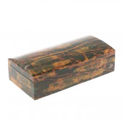 Шкатулка из яшмы 19х9,3х6,5 см