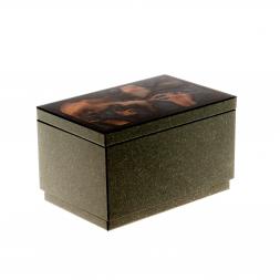 Шкатулка из яшмы 10х6,5х6 см