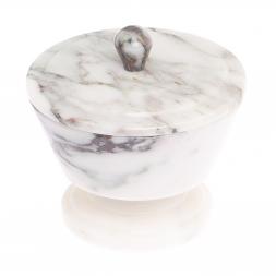 Сахарница из саянского мрамора 11х11х10 см