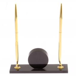 Часы с двумя ручками камень тигровый глаз