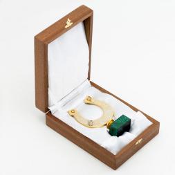 Подкова из малахита "На удачу"