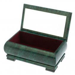 Шкатулка "Хозяйка медной горы" из змеевика 18х10х8,5 см