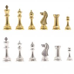 Шахматы турнирные "Стаунтон" доска 40х40 см камень змеевик