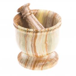 Ступка большая из оникса 15х14,5 см 0,9 л (6)