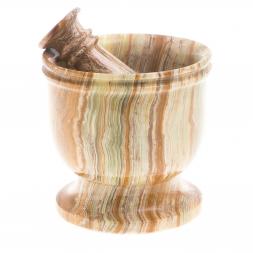 Ступка большая из оникса 15х14,5 см 0,9 л (6)