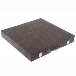 Шахматы "Русские" с бронзовыми фигурами 40х40 см