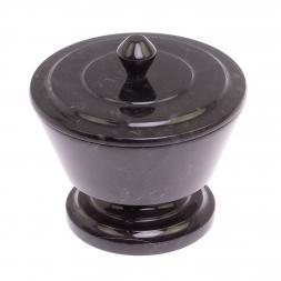 Сахарница из змеевика 11х11х10 см