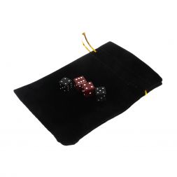 Кубики зарики 1 см красные и черные 4 шт