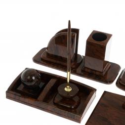 Письменный набор &amp;quot;Премиум&amp;quot; камень обсидиан