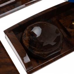 Письменный набор &amp;quot;Премиум&amp;quot; камень обсидиан