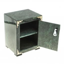 Сейф средний камень змеевик 18,5х16х24,5 см