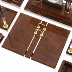 Письменный набор &amp;quot;Горный орел&amp;quot; камень обсидиан