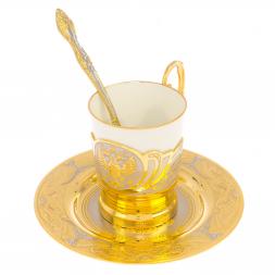 Кофейный набор &amp;quot;Герб РФ&amp;quot; 80 мл Златоуст